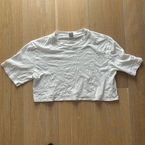 TNA white crop top size S